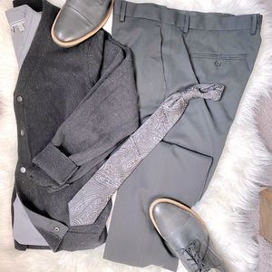 Men’s Retro Express Photographer Black Slacks